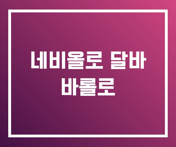 네비올로 달바 바롤로 네비올로 달바 바롤로