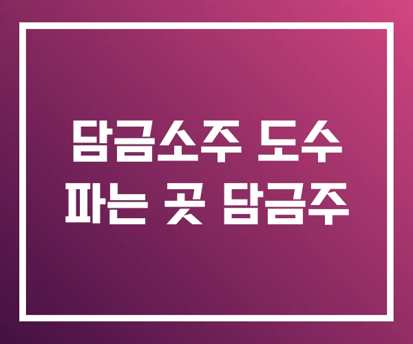 담금소주 도수 파는 곳 담금주 담금소주 도수 파는 곳 담금주