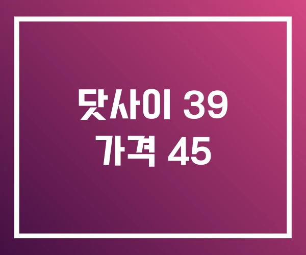 닷사이 39 가격 45 닷사이 39 가격 45