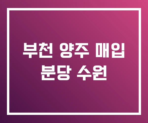 부천 양주 매입 분당 수원 부천 양주 매입 분당 수원
