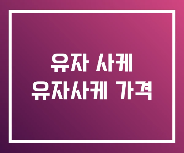 유자 사케 유자사케 가격