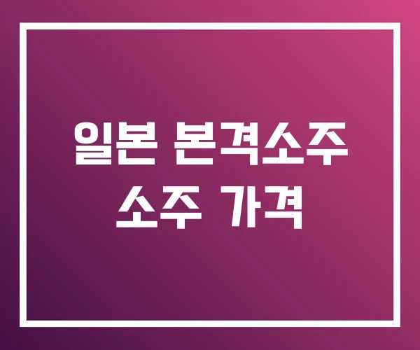 일본 본격소주 소주 가격 일본 본격소주 소주 가격