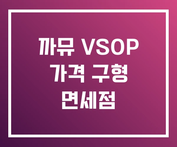 까뮤 VSOP 가격 구형 면세점 까뮤 VSOP 가격 구형 면세점