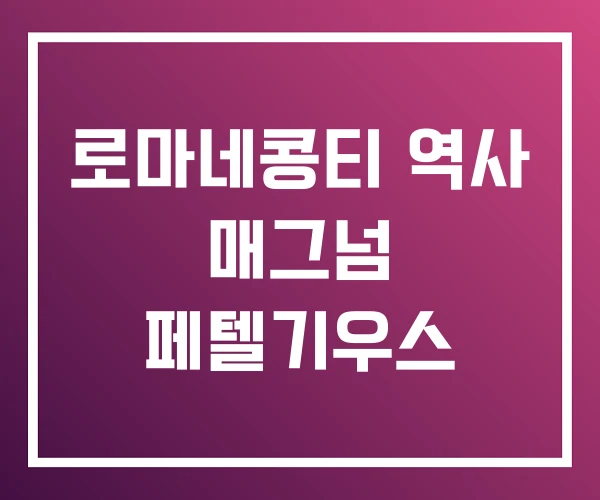 로마네콩티 역사 매그넘 페텔기우스