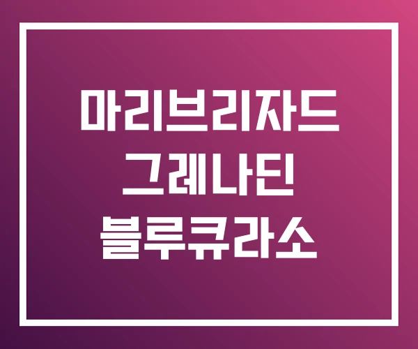 마리브리자드 그레나딘 블루큐라소