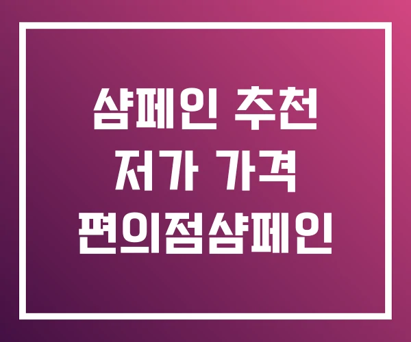 샴페인 추천 저가 가격 편의점샴페인 샴페인 추천 저가 가격 편의점샴페인