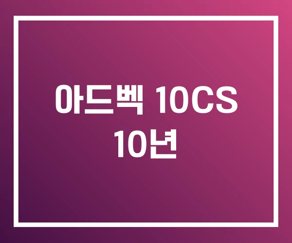 아드벡 10CS 10년