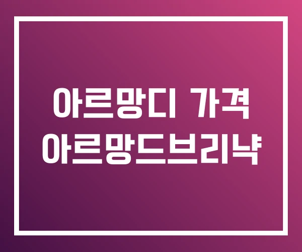 아르망디 가격 아르망드브리냑 아르망디 가격 아르망드브리냑