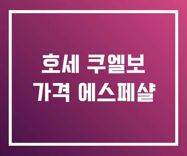 호세 쿠엘보 가격 에스페샬 호세 쿠엘보 가격 에스페샬