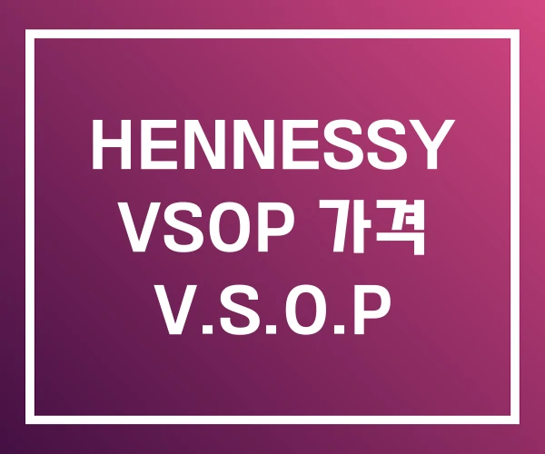 HENNESSY VSOP 가격 V.S.O.P