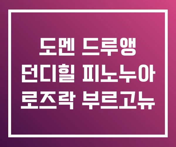 도멘 드루앵 던디힐 피노누아 로즈락 부르고뉴 도멘 드루앵 던디힐 피노누아 로즈락 부르고뉴