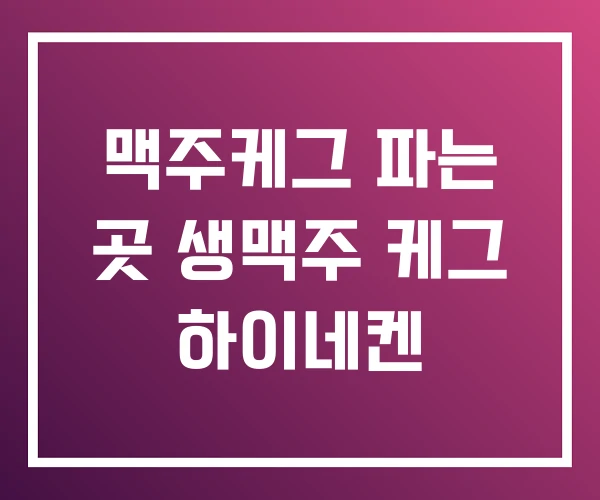 맥주케그 파는 곳 생맥주 케그 하이네켄 맥주케그 파는 곳 생맥주 케그 하이네켄