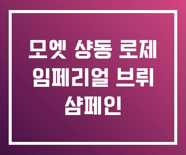 모엣 샹동 로제 임페리얼 브뤼 샴페인 모엣 샹동 로제 임페리얼 브뤼 샴페인