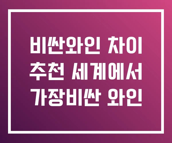 비싼와인 차이 추천 세계에서 가장비싼 와인 비싼와인 차이 추천 세계에서 가장비싼 와인