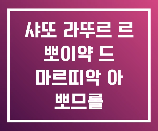 샤또 라뚜르 르 뽀이약 드 마르띠악 아 뽀므롤 샤또 라뚜르 르 뽀이약 드 마르띠악 아 뽀므롤