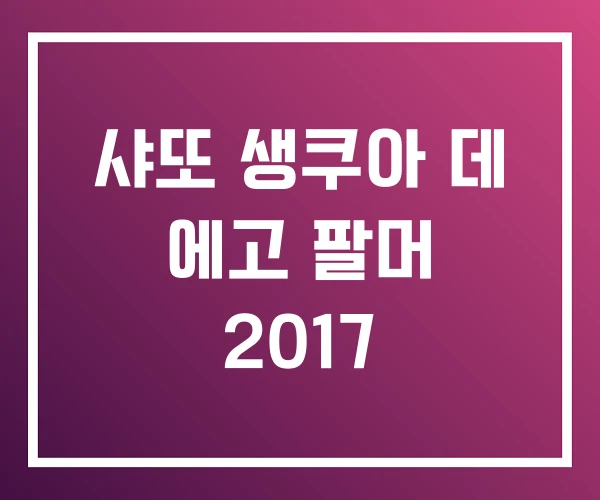 샤또 생쿠아 데 에고 팔머 2017