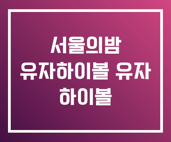 서울의밤 유자하이볼 유자 하이볼