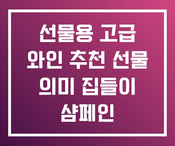 선물용 고급 와인 추천 선물 의미 집들이 샴페인 선물용 고급 와인 추천 선물 의미 집들이 샴페인