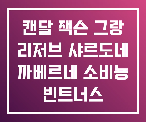 캔달 잭슨 그랑 리저브 샤르도네 까베르네 소비뇽 빈트너스