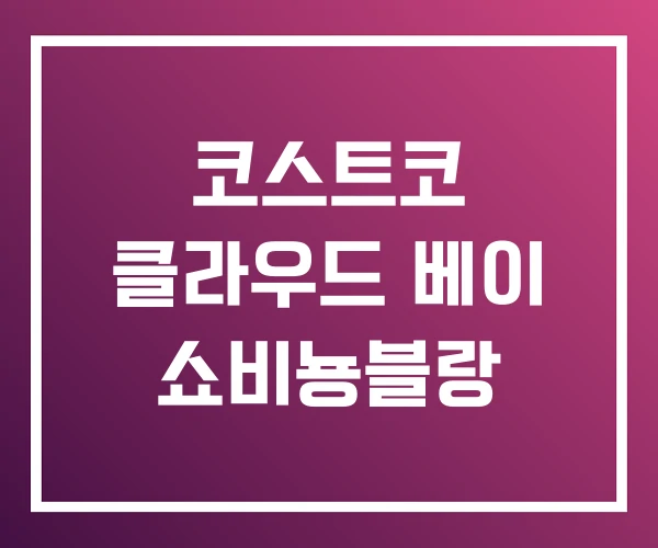 코스트코 클라우드 베이 쇼비뇽블랑 코스트코 클라우드 베이 쇼비뇽블랑
