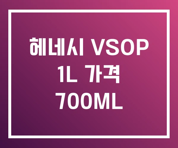 헤네시 VSOP 1L 가격 700ML 헤네시 VSOP 1L 가격 700ML